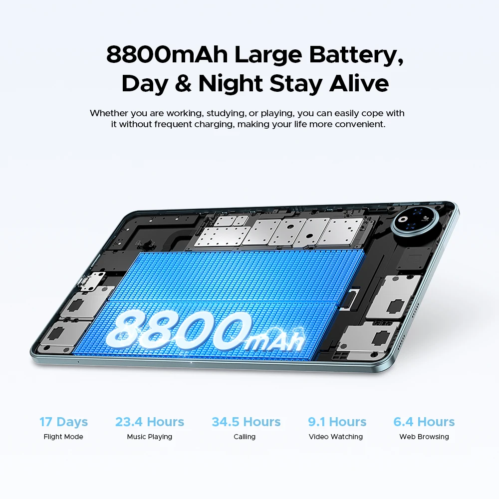 DOOGEE V Pad 5G 2 IN 1 تابلت أندرويد 15 12 بوصة 2.4k شاشة 7.95 ملم رفيعة للغاية 32 جيجابايت رام (8 جيجابايت + 24 جيجابايت) 256 جيجابايت 8800 مللي أمبير بطارية ذكية
