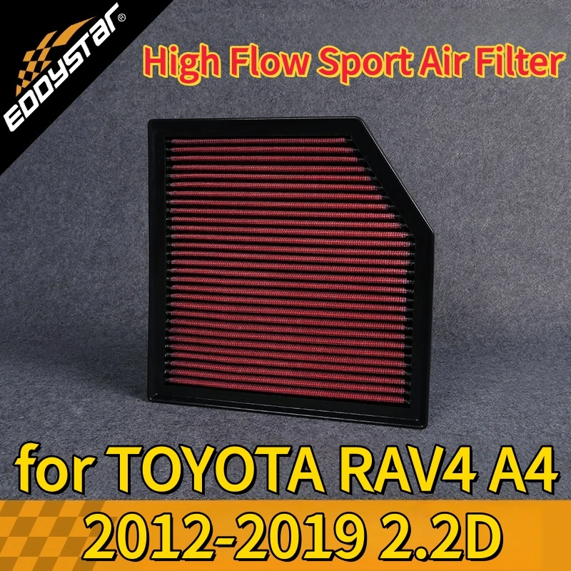 

High Flow Sport Air Filter for TOYOTA RAV4 A4 2012-2019 2.2D Washable Racing Intake Filters