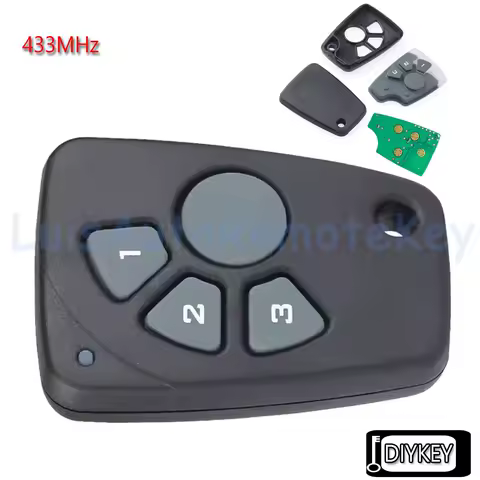 4 Buttons Remote Car Key Fob 433MHz Replacement for Chevrolet Cruze Spark Onix Silverado Volt Camaro Aveo Sonic