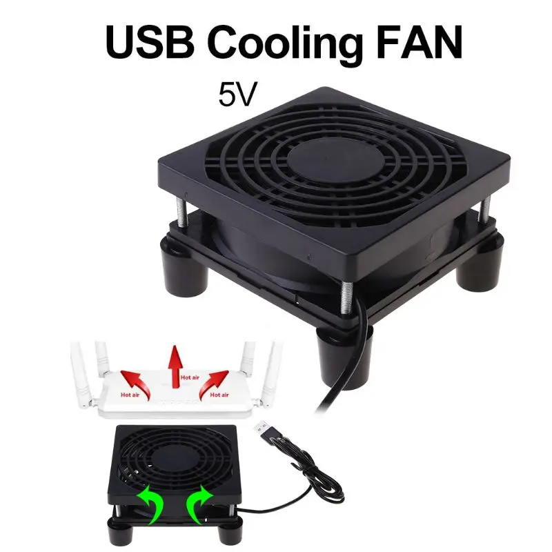 

Utility Router Set Top Box Cooling Fan Repair Part 9cm/12cm Fan Durable Radiator for DC 5V USB Power Supply Co