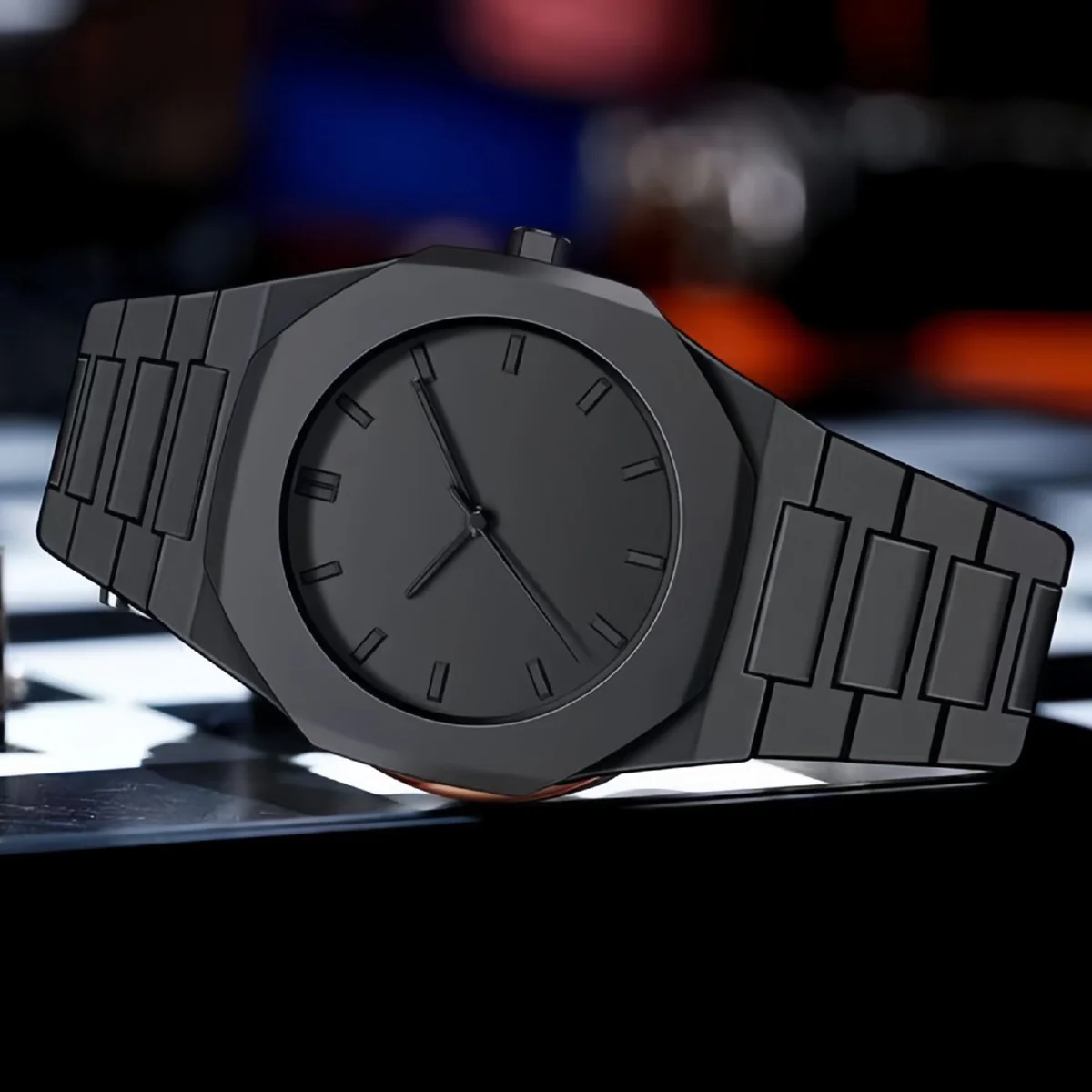 [ Men Watch ] Men'S Casual Sports Watch, Black Dial Quartz Watch | Minimalism Watch Design | Durable Watch for Men Gift