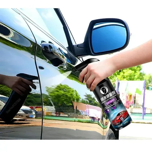 Imagen 2 del producto Revestimiento de cerámica para coche, Nano líquido chapado en vidrio, cristal hidrofóbico, resistente al agua, pintura de pulido, dureza, suministro de cera para esmalte de coche, 500ML