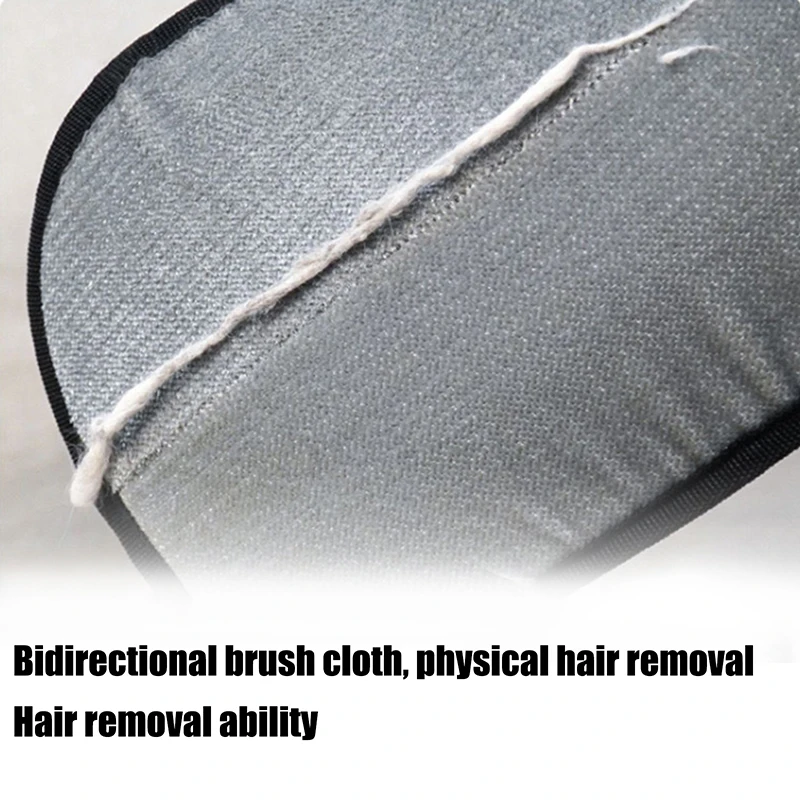 Gloves with Bidirectional Brush for Pet Grooming; Electrically charged Hair Removal Artifact
