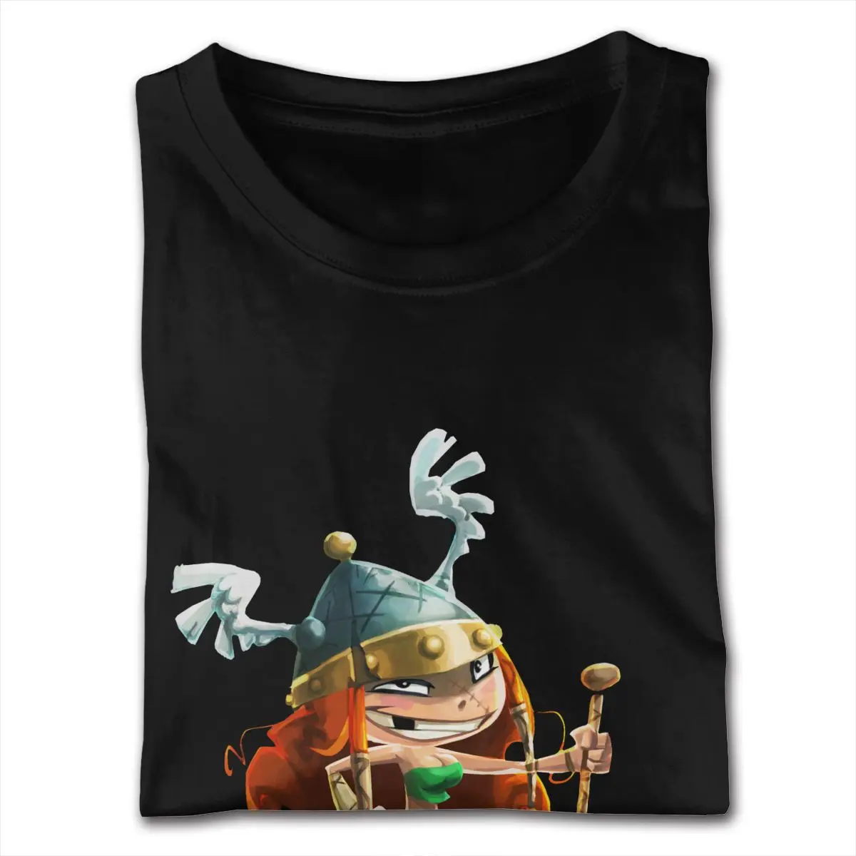 تي شيرت رجالي بأكمام قصيرة وياقة دائرية من القطن العضوي من Rayman Legends أحدث تي شيرت رجالي #2