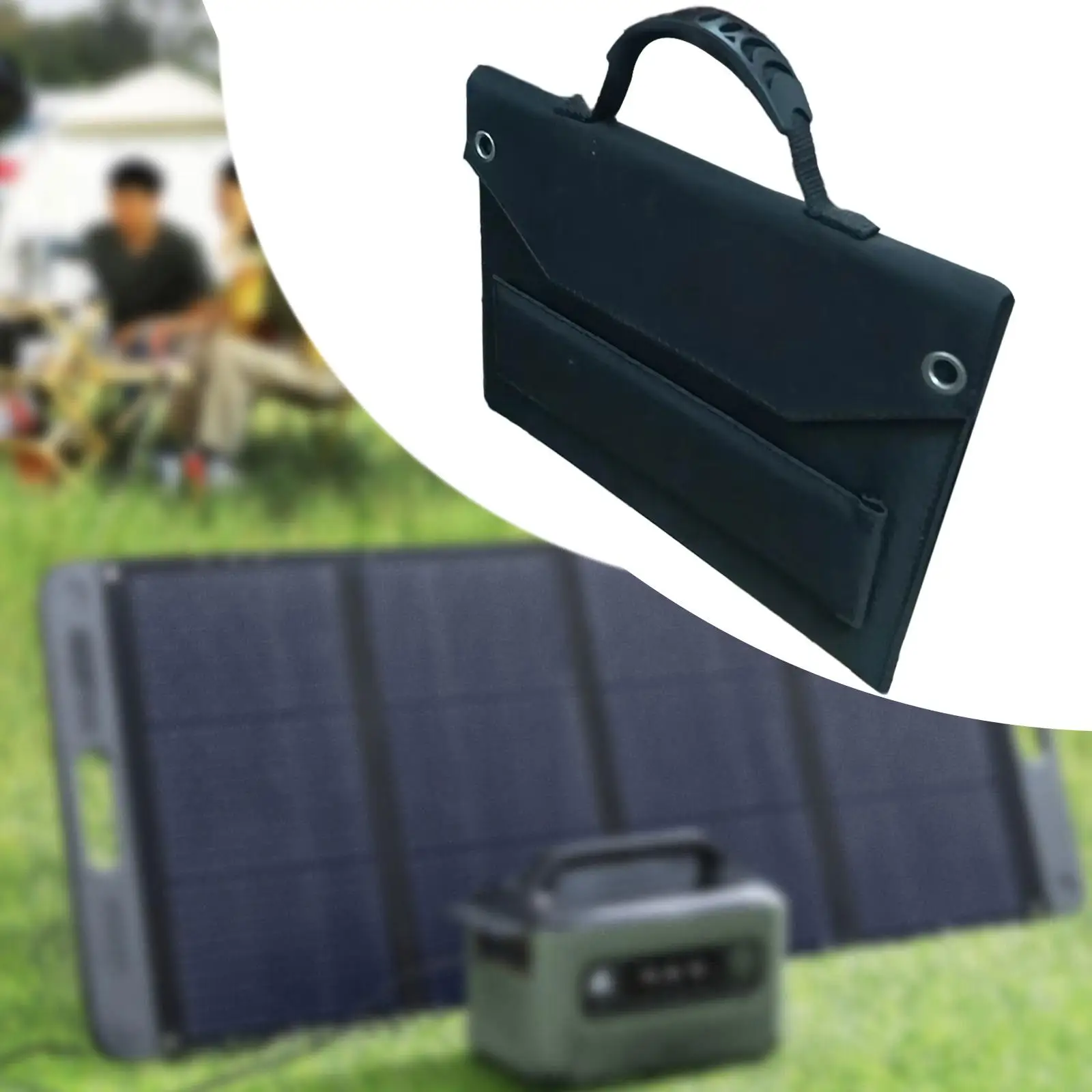 

Solar Panel Solar Charger 30W Folding Portable with Handle High Efficiency for