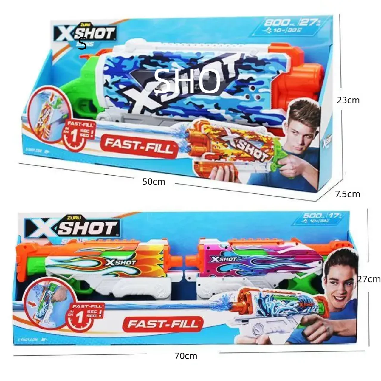 

ZURU Water Gun Toy Water gun Large capacity quick charge leakproof water gun Beach splashing Boy toy gun for children