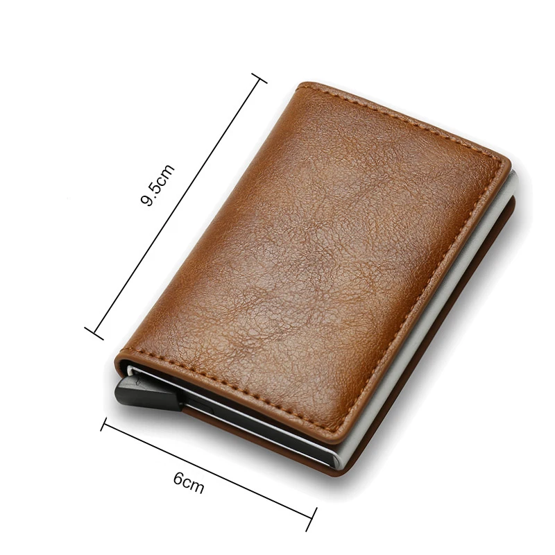 ID Credit Card Holder Case Wallets Anti Rfid Blocking Leather Slim Mini Wallet