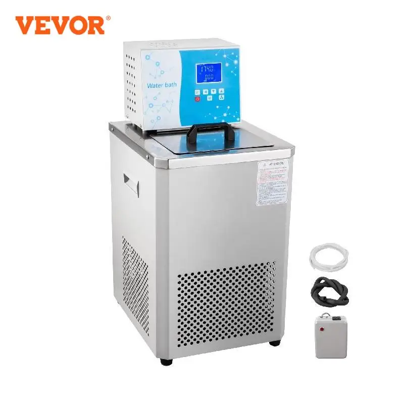 

Лабораторный охладитель VEVOR, циркулятор 6 л, охладитель для лаборатории, низкотемпературный охлаждающий жидкий циркуляционный насос, охладитель, охладитель