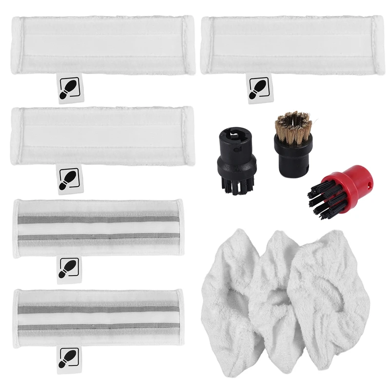 Acessórios para limpador a vapor karcher easyfix sc2 sc3 sc4 sc5 limpadores bocal panos mop escovas redondas peças de reposição