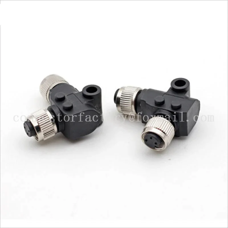 1 قطعة 5 قطعة 10 قطعة M12 محول 3 4 5 8 12 دبوس مقاوم للماء IP67 الاستشعار موصل ذكر أنثى التوصيل I T Y L على شكل تحويل المكونات #3