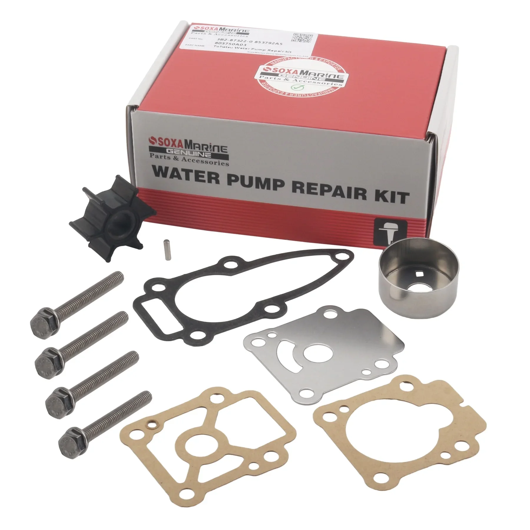

3B2-87322 Water Pump Repair Service Kit for Nissan Tohatsu 4 Stroke 8HP 9.8HP NSF9.8A Outboard Boat Motor