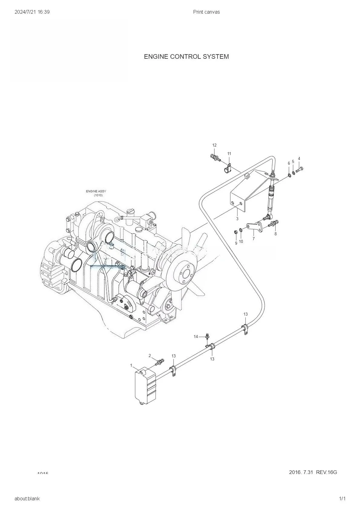21EN-32300 21EN-32301 ACCEL ACTUATOR FOR EXCAVATOR R140W-9 R220LC-9S R210W-9S