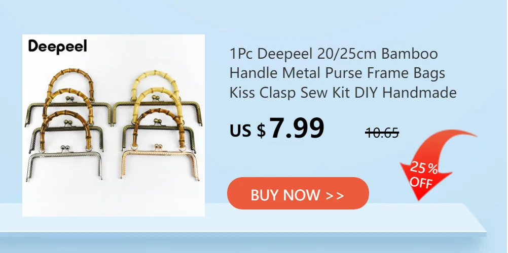 2/4Pcs Deepeel 12cm Natural Bamboo Bag Handles for Women Handbag Handle Purse Frame DIY Handmade Making Bags Replace Accessories