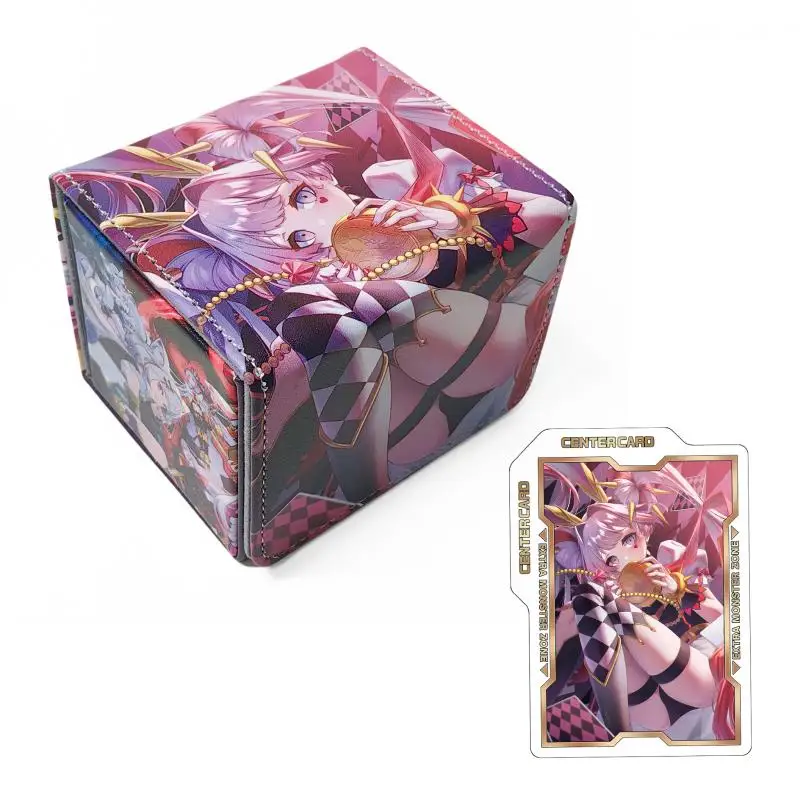 Yu Gi Oh Acg Cards Box M Lice P White Rabbit Anime Game Opcg Tcg Ptcg Trading Card Storage Box Pu Leather Collection Box 100+