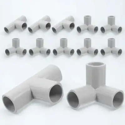 

12pcs Baby Indoor Safety Fence Connectors Pe Pipe Fittings For Playpen Replacement Parts T-Shaped Connector Diy Building Tubing