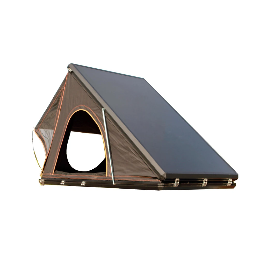 China Factory Best-selling Triangle Hard Shell Roof Top Tent Aluminium Shell Car Rooftop Tent