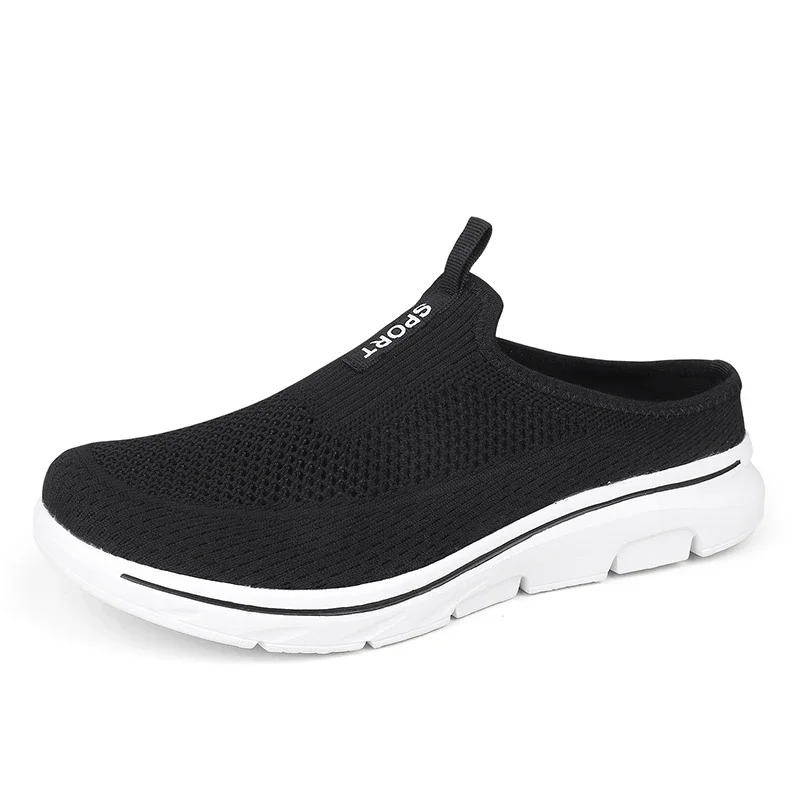 

Big Size 48 Summer Men Women Half Shoes Slippers Slip on Casual Shoes Mesh Breathable Soft Comfortable Zapatillas Hombre Male