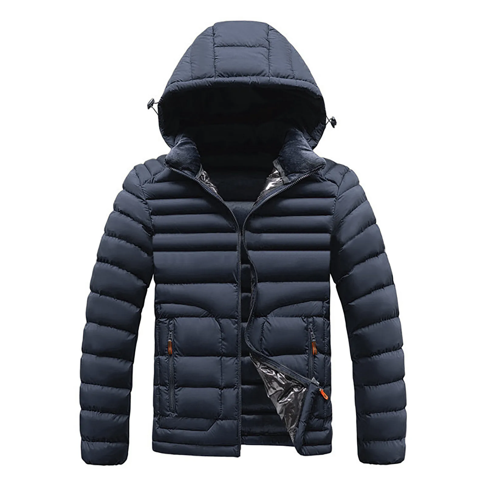 2024 inverno uomo colletto in piedi caldo Street Fashion Casual Versatile alla moda cerniera sport all'aria aperta Parker cappotto in cotone