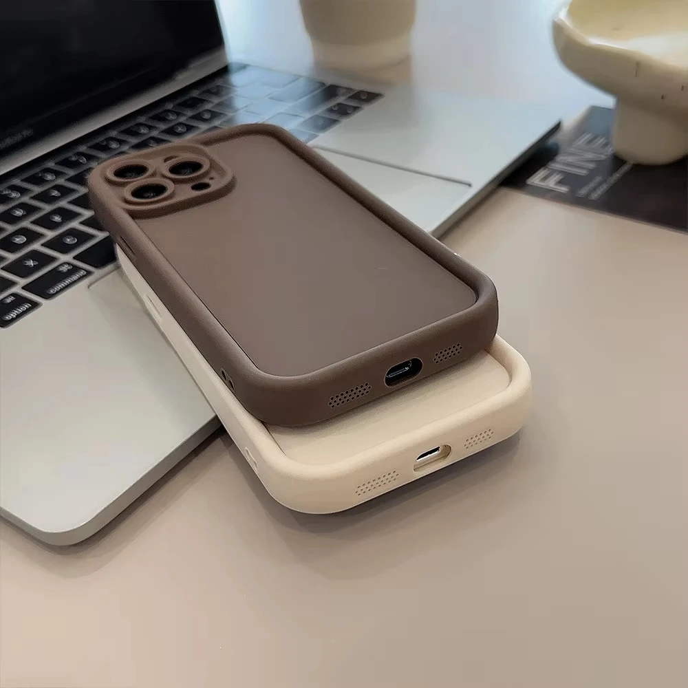 Luxury Candy Color Soft Phone Case For iPhone 11 16 13 15 14 12 Pro Max 11 Plus Mini X XR XS Max 7 8Plus Shockproof Bumper Cover