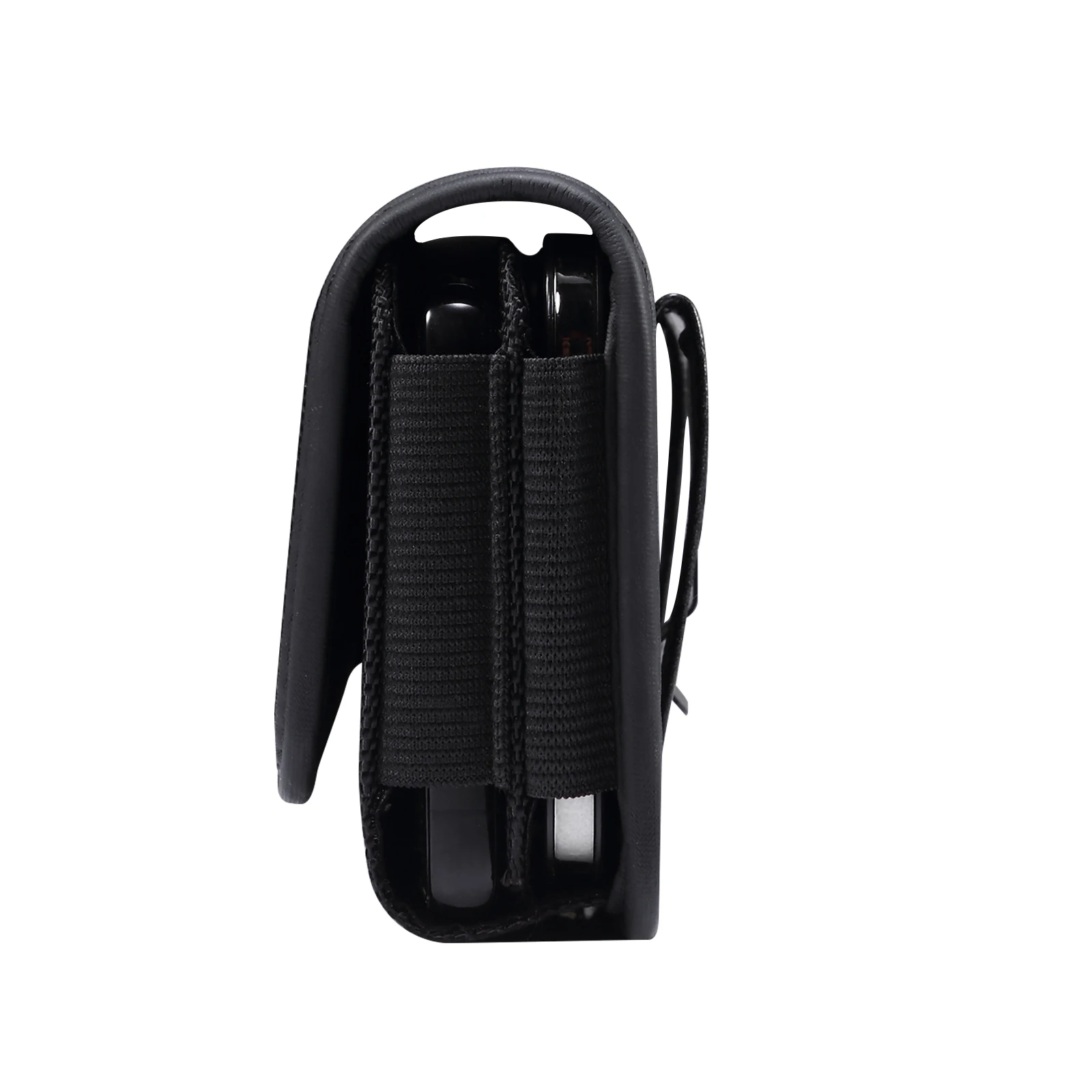 Nylon Waterproof Dual Pouch 2 Mobile Phone Belt Clip Case Holster For iPhone 14 Pro Xiaomi Redmi Note 11 9 Samsung Men Waist Bag