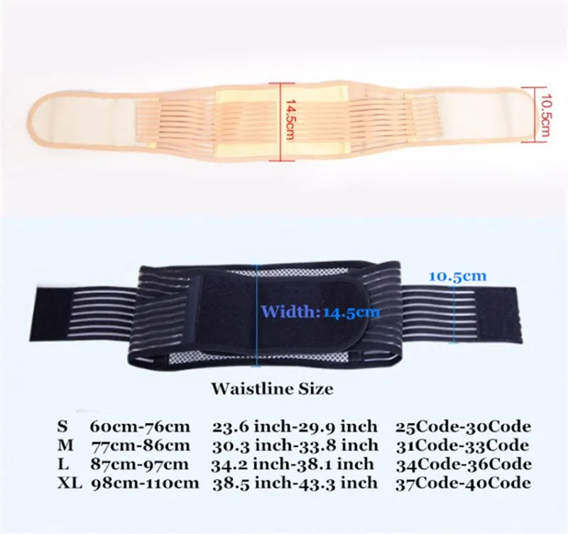 Tourmaline Self-heating Waist Support Belt Magnetic Therapy Back Spontaneous Heating Brace Massage Warm Waist Lumbar Pain Relief