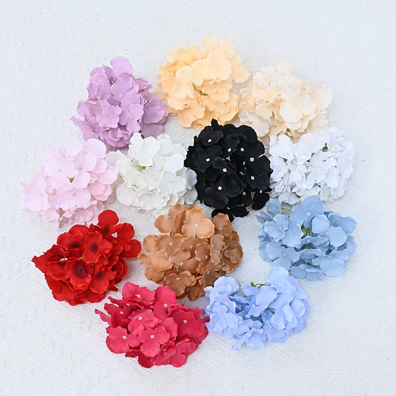

27 simulated hydrangea flower heads for wedding flower arrangement, hydrangea wall decoration