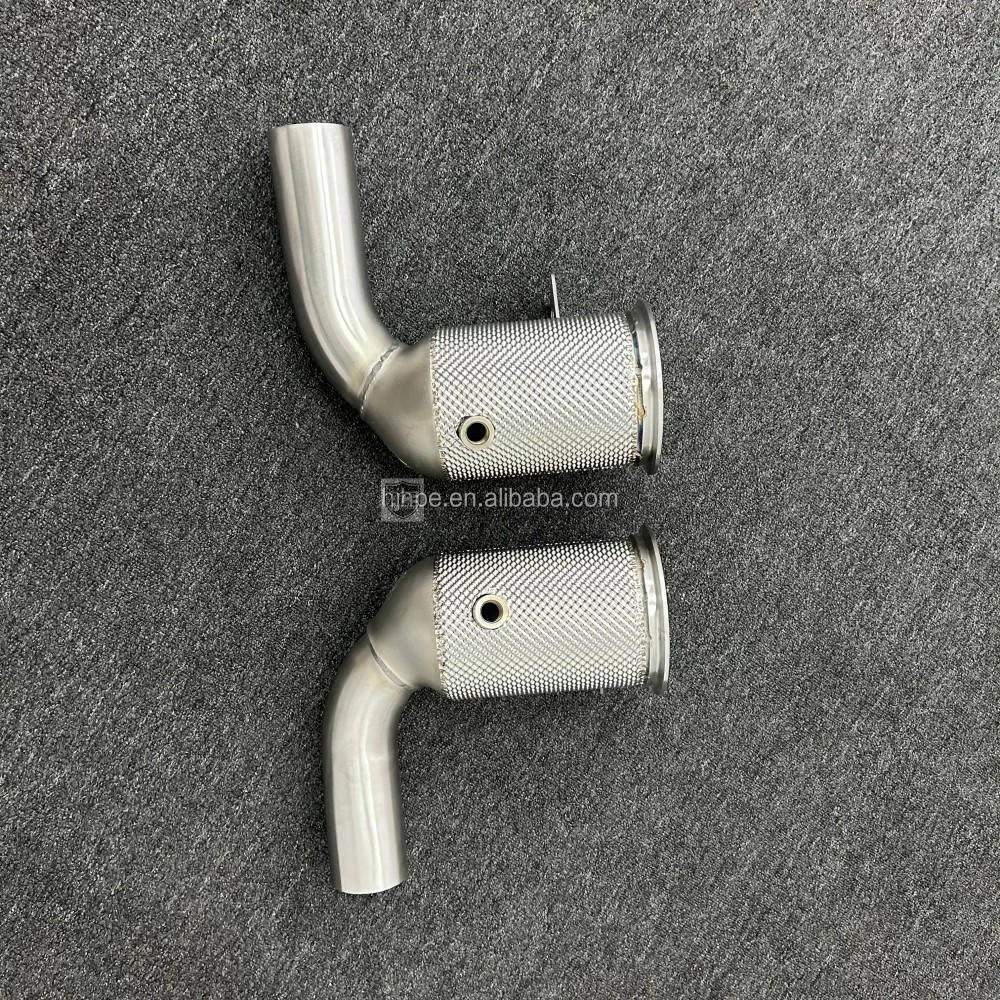 Edelstahl 304 Gerades Rohr für Porsche 911(992) 3.0T 2019-2021 Katalysator-Downpipe-System Auspuff-Downpipe – Detail 5