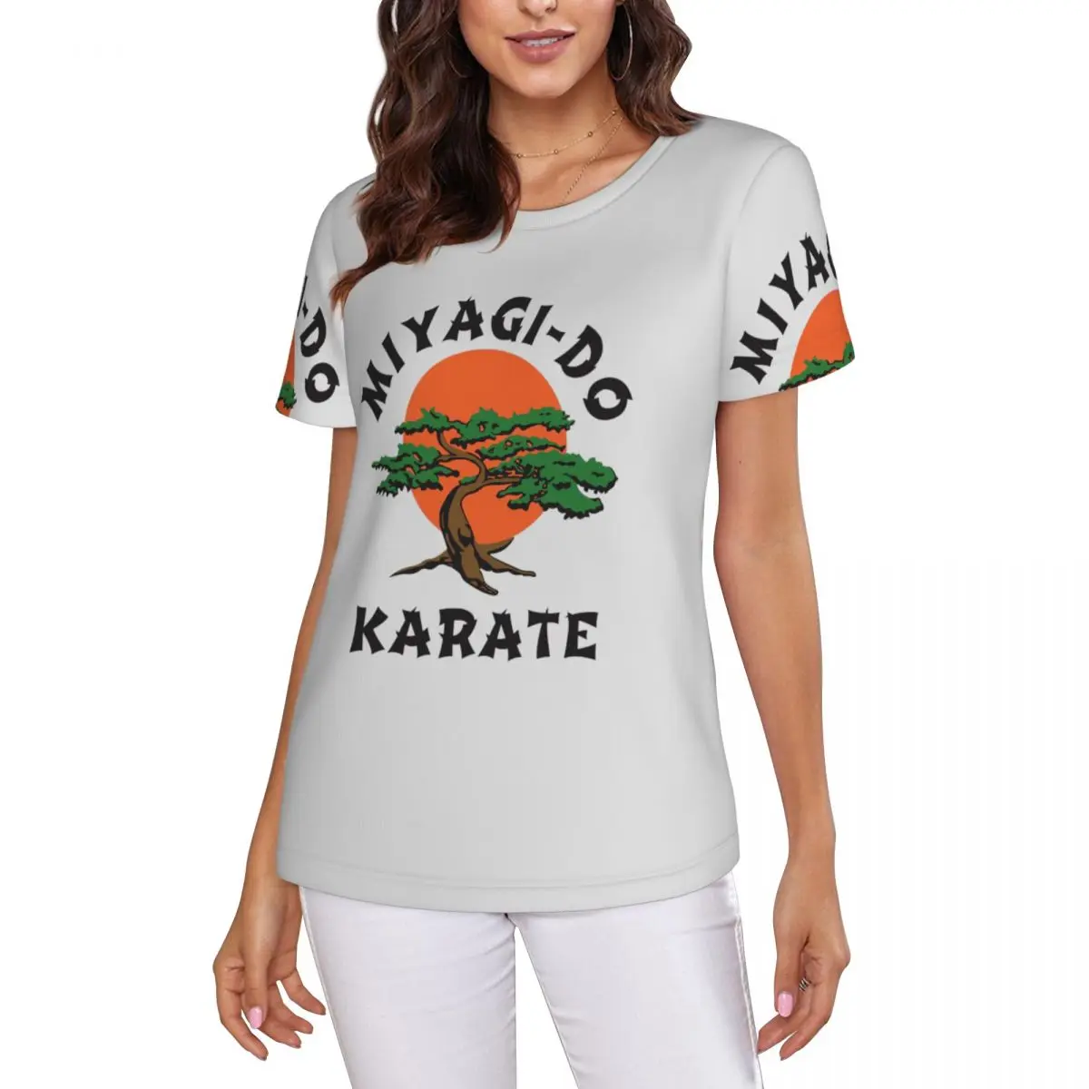 Miyagi Do Jo Karate Martial T-Shirt Women Short Sleeve T Shirts Round Neck Clothing Cotton Summer Tees Streetwear