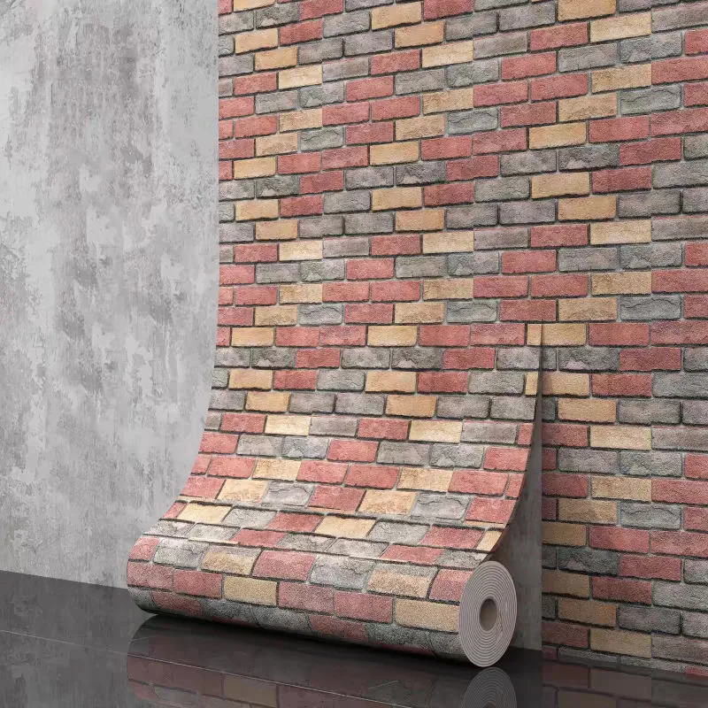 Home Decor Retro Brick Pattern Self-Adhesive Wallpaper Living Room Decoration Waterproof Moistureproof 3D XPE Foam Wallpaper