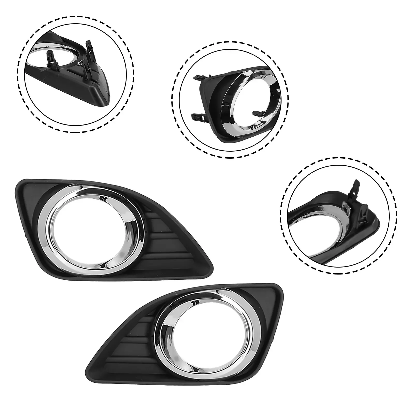 Protect Your Fog Lights from Damage with this Practical Fog Light Cover Set for Camry 2010 2011 and Remove Black Color