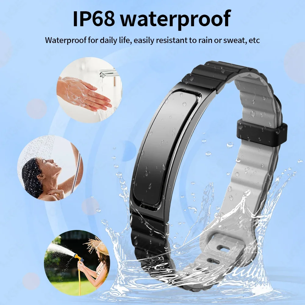 Fitness Tracker Smart Bracelet Men Activity & Sleep Heart Rate Tracker Wristband Sport Strength Training Watch for Android & IOS