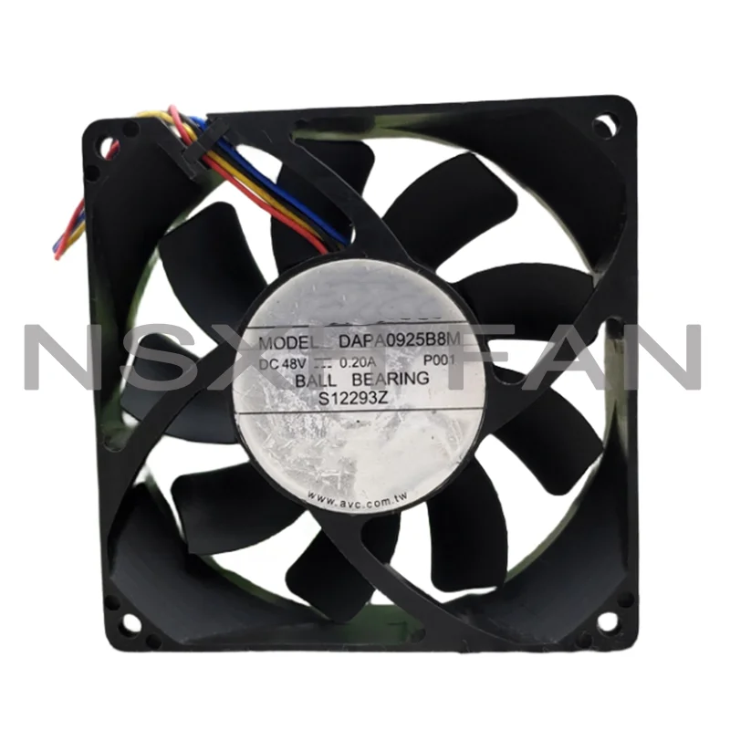 DAPA0925B8M 9025 DC48V 0.20A 4WIRES PWM TEMPERATURE CONTROL COOLING FAN