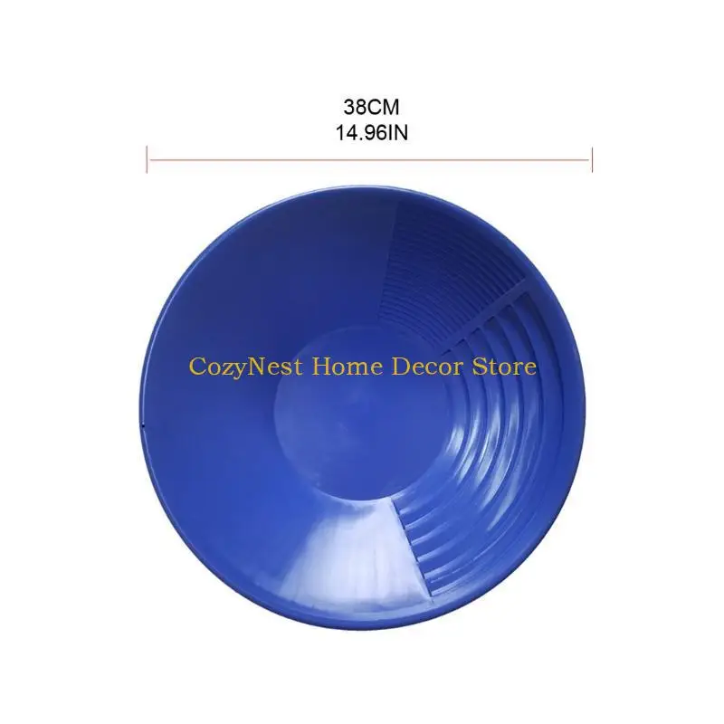 92MF Outdoor 15 polegadas plástico Bacia ouro Pan mineração mineração Pan com rifles duplos para prospecção ouro