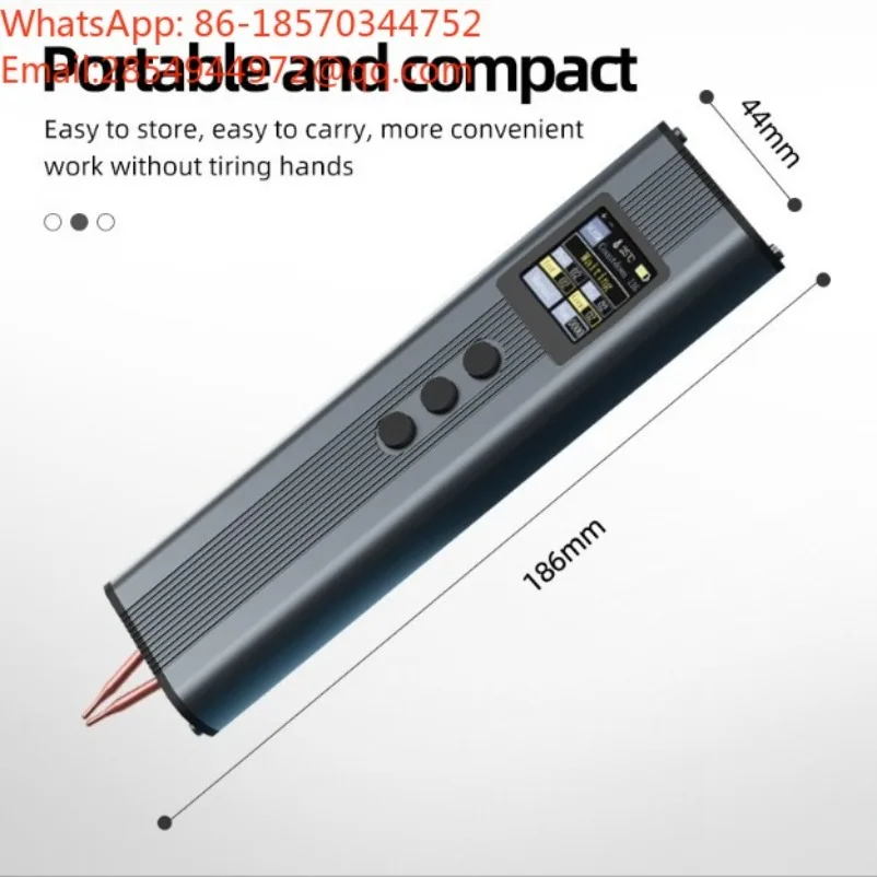 Color Screen Handheld Portable Mini Spot Welding Machine, Suitable for 18650 Welding, Equipped with Welding Head