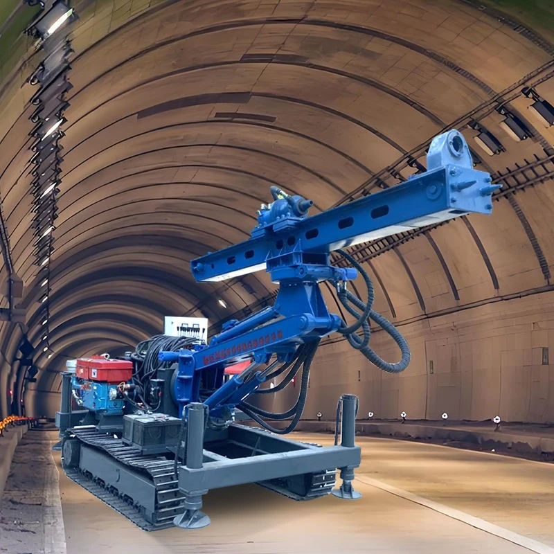 Solar Crawler Hydraulic Pile Driver Rotary Drill Rig Machine High Efficiency Photovoltaic Guardrail Post Piling Driver for Spain