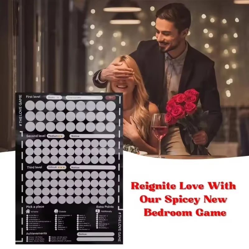 Sexy Love Game Roulette Toys Sexy Feeling Color Patterns Game Roulette Date Night Game Gift Roulette Toys