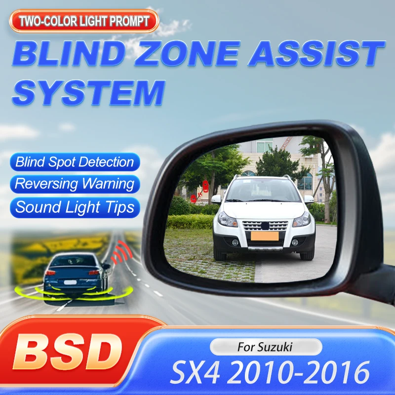 

Car BSD BSM BSA Driving Warning Safety 24GHZ Radar Blind Spot Detection System Alarm Sensor For Suzuki SX4 2010 to 2016