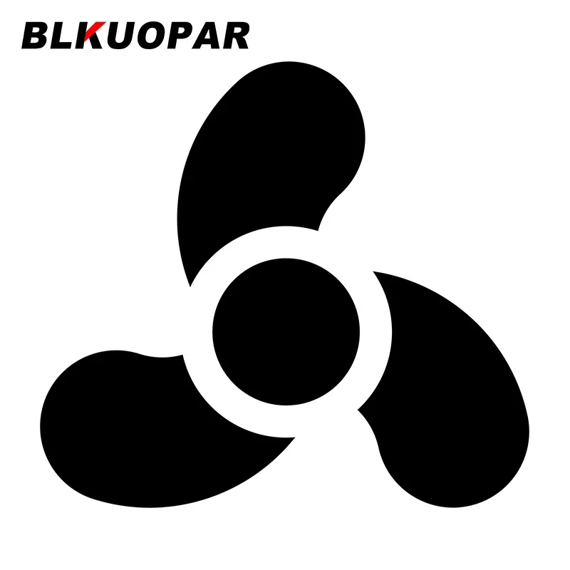 BLKUOPAR للمروحة ملصقات السيارات الإبداعية مادة الفينيل الشارات الزجاج الأمامي سكيت مقاوم للماء انسداد خدش ديكور