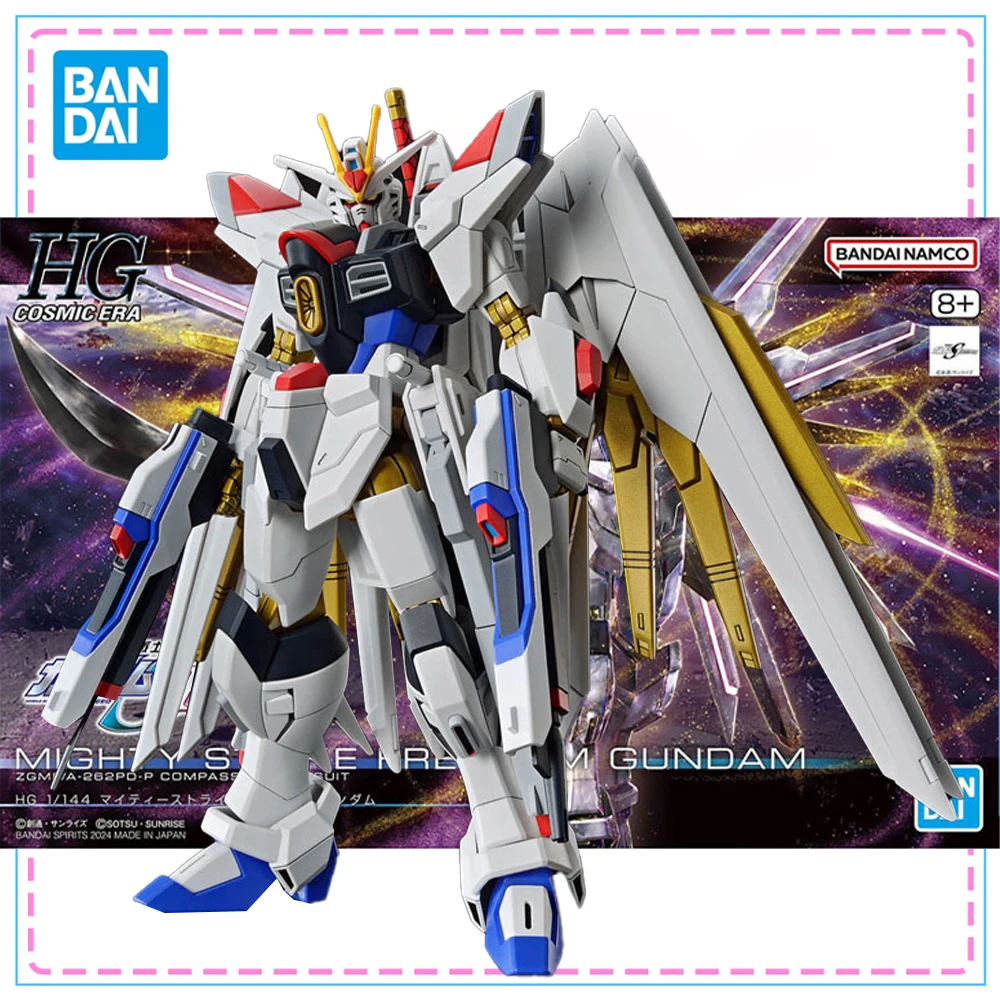 

Bandai HGCE 1/144 Mighty Strike Freedom Gundam Genuine Gundam Model Kit Action Figures Assembly Model Boys Toys Christmas Gifts