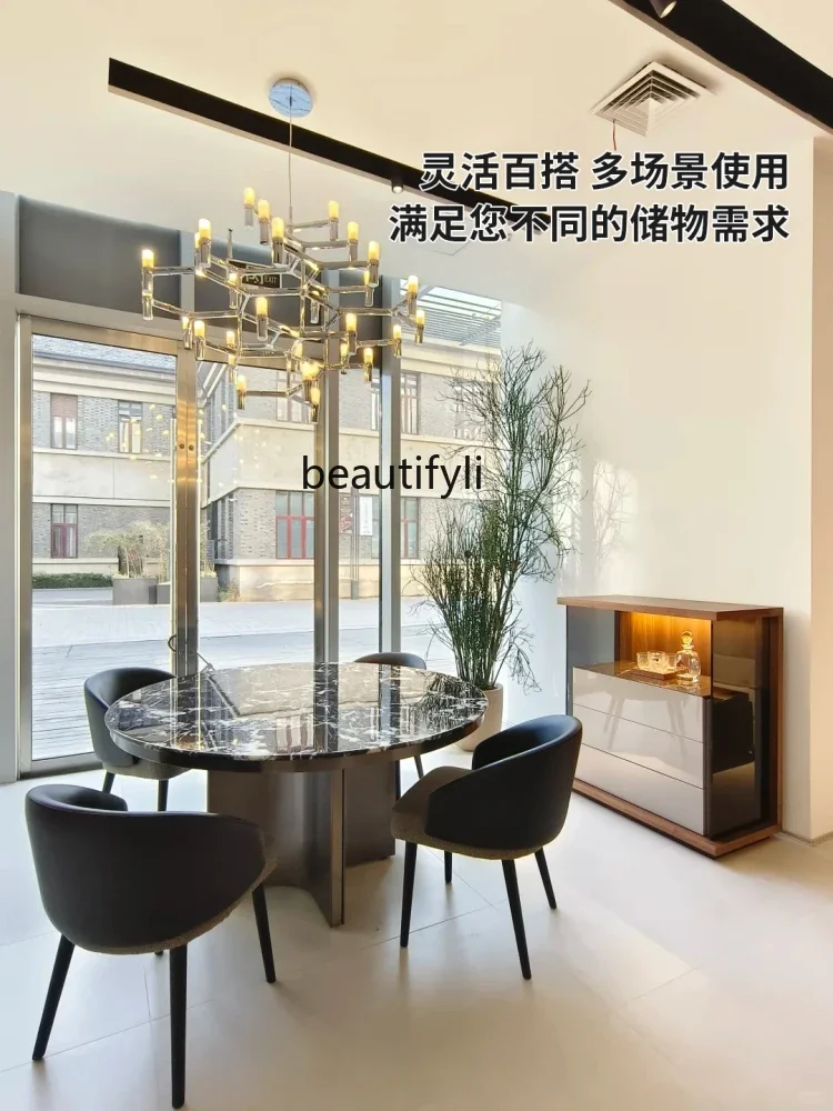 

Restaurant side storage vertical cabinet partition cabinet foyer entrance landing