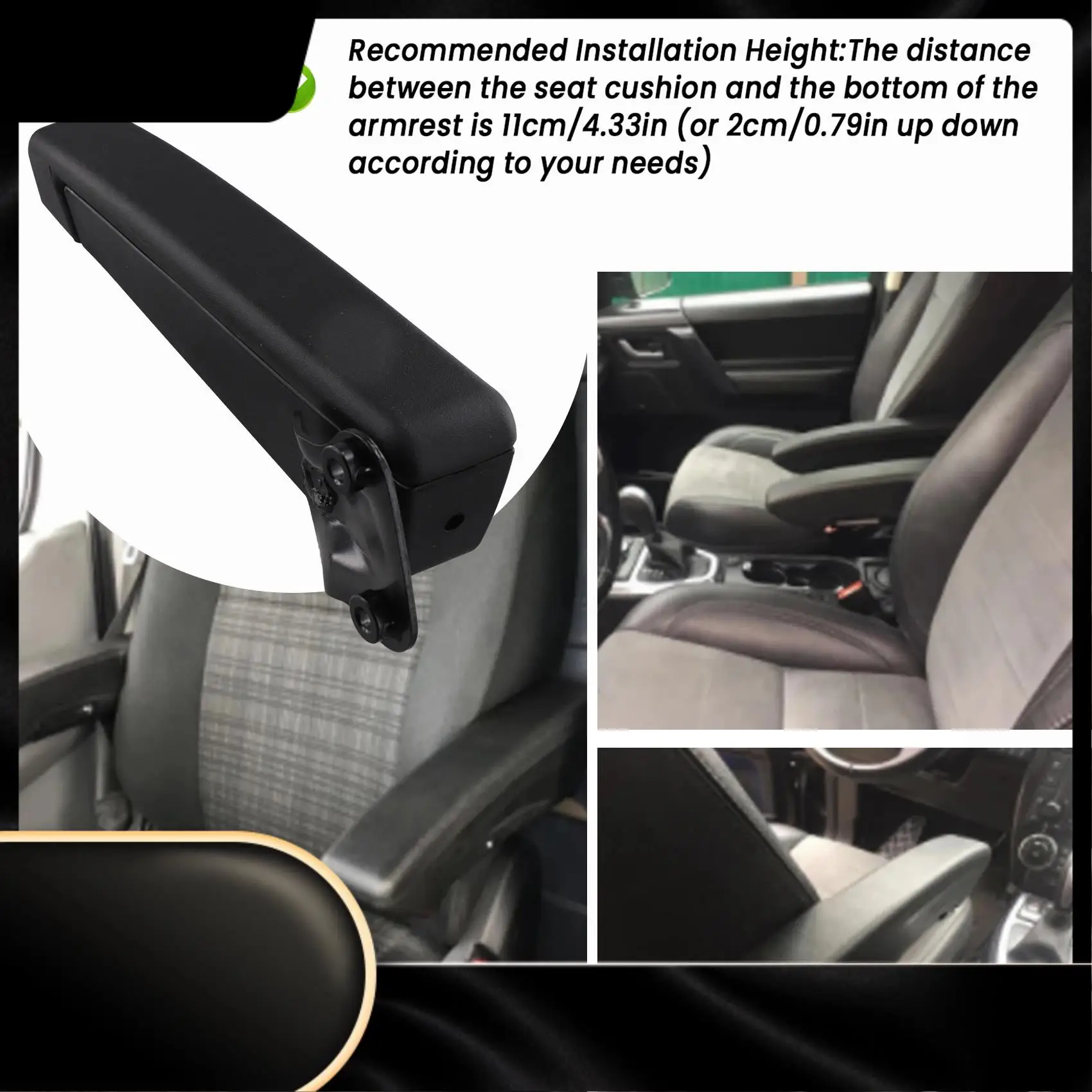 

Car Seat Armrest Adjustable 0‑120° Range Right Hand Arm Rest Universal For Iveco Motorhome-N29R