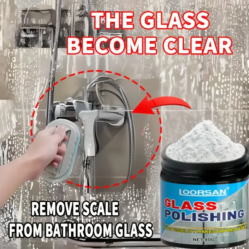 Glass polishing powder, specially designed to repair scratches,enhance clarity,is ideal for vehicle windows,household glass