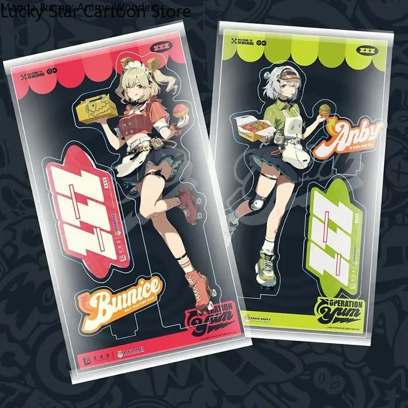 تأثيري أنيمي Zenless منطقة صفر X PizzaiLa بورنيس وايتا أنبي ديمارا شارة قلادة الهدايا الاكريليك حامل أرقام الدائمة علامة جديد