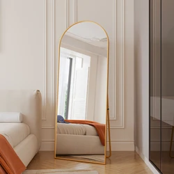 1650 x 600 mm Ganzkörperspiegel aus gehärtetem Glas, Bodenspiegel, hängender vertikaler oder geneigter Schlafzimmerspiegel, Wandspiegel
