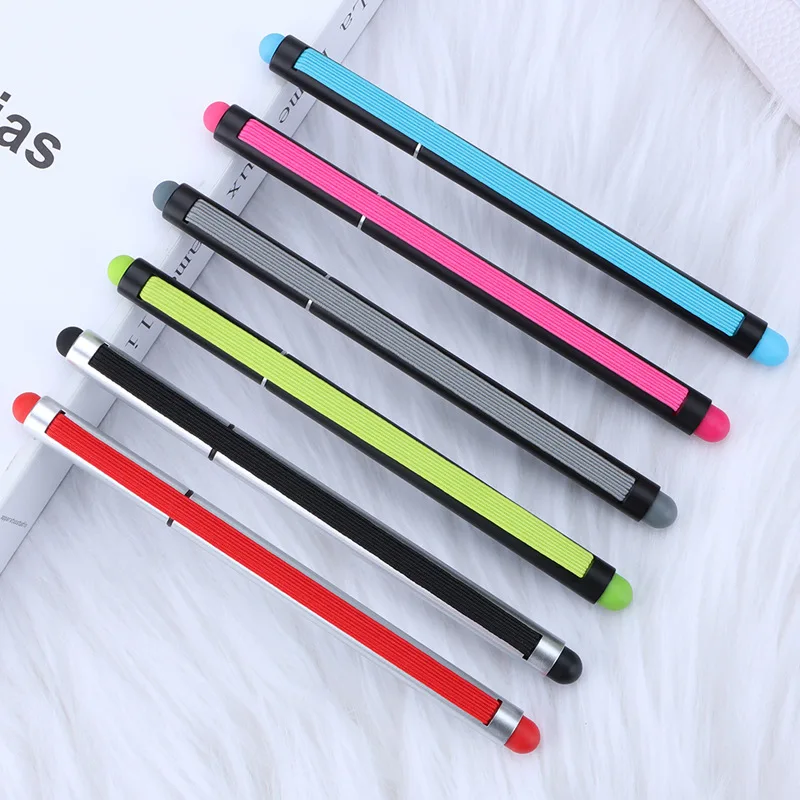 10pcs New Creative Strap Ballpoint Pen Portable Pen Anti-Lost Pen Touchscreen Stylus Business Signature Pen Office Stationery