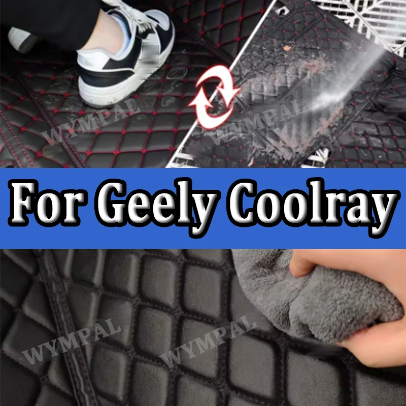 

Luxury Car Floor Mats For Geely Coolray 2019 2020 2021 2022 2023 Custom Auto Foot Pads Automobile Carpet Cover Interior Mats
