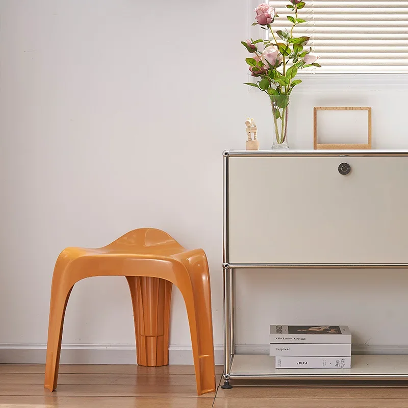 

Nordic medieval low stool, shoe changing stool at the door, simple bathroom for home use