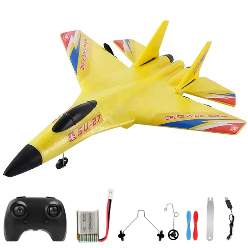 

Su-27 RC Airplane,2.4GHz 2 Channel Remote Control Plane with Gyro Night Lights , Easy to Fly for Adults, Beginners and Kids Toy