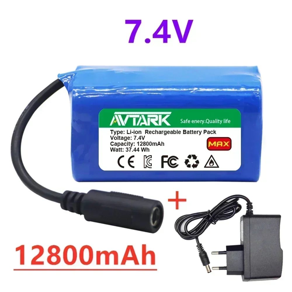 Baterai 7.4V 12800mAh 6800mAh untuk T188 T888 2011-5 V007 C18 H18 sebagainya pengendali jarak jauh suku cadang umpan perahu memancing RC