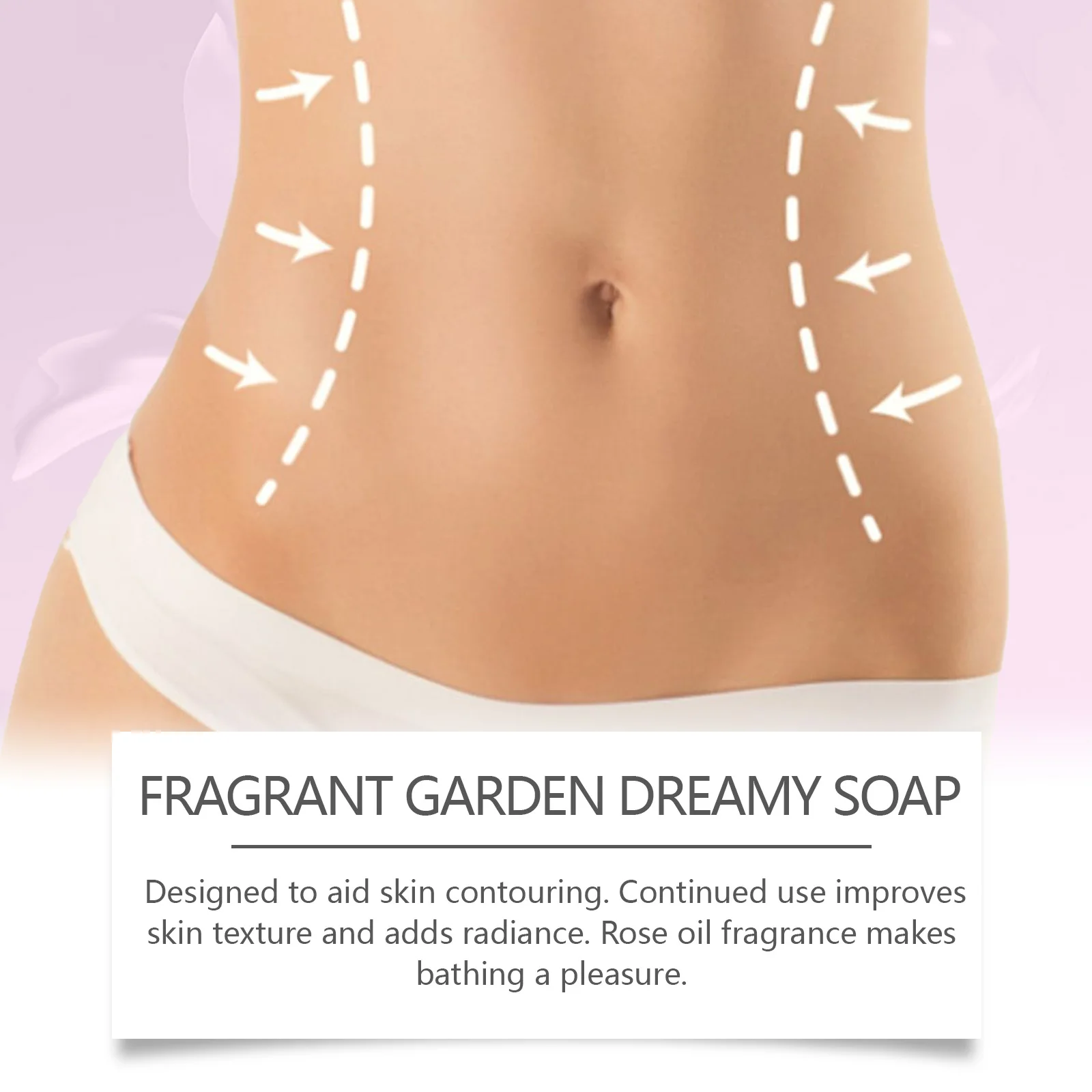 OCEAURA Duftender Garten-Traumseife Tiefenreinigend und Effektiv Schmutzentfernend Badeseife 100g Zur Gesichtsreinigung und Dusche – Detail 3